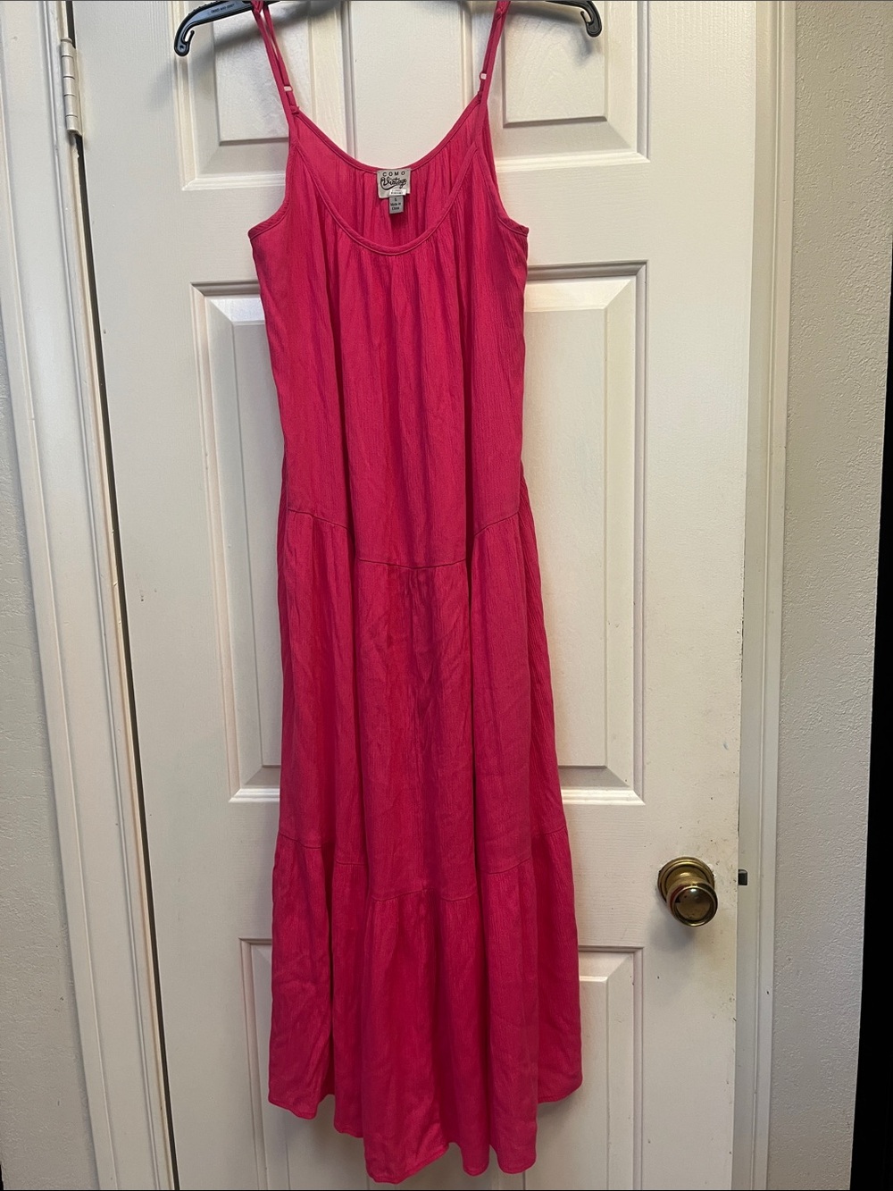 COMO Vintage Fuchsia Maxi Dress S